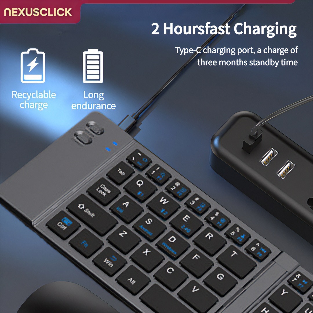 NexusClick New Mini Wireless B - Gaming Keyboard And Mouse Combo Wireless 评论和价格
