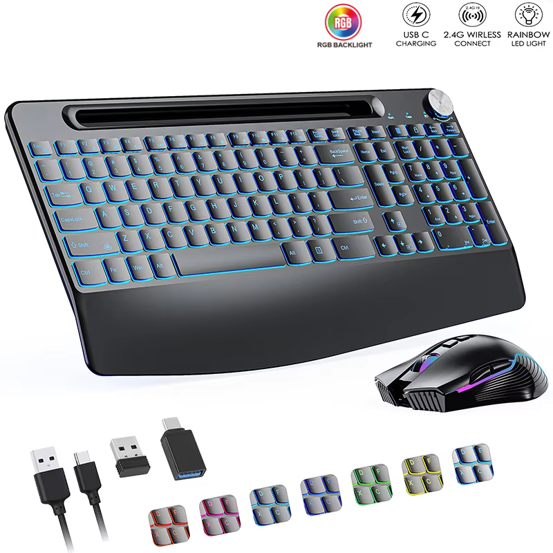 2.4G&Type-C Wireless Keyboard  - Gaming Keyboard And Mouse Combo Wireless 评论和价格