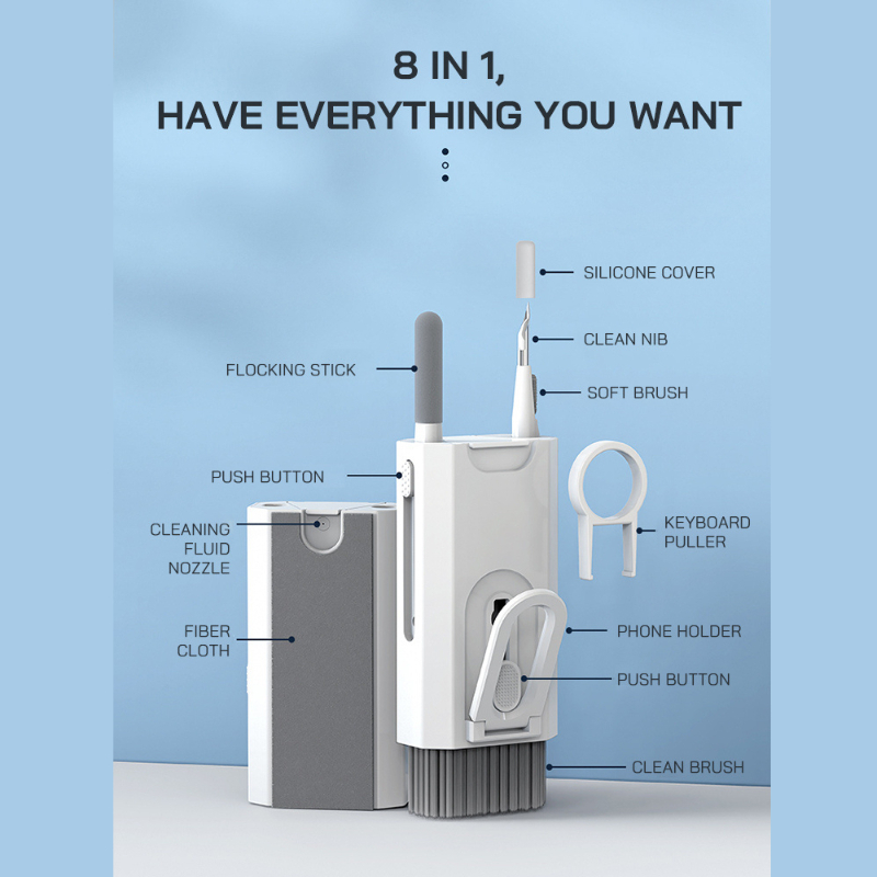 8 In 1 Cleaning Kit Keyboard C - Keycap Puller Ring 评论和价格