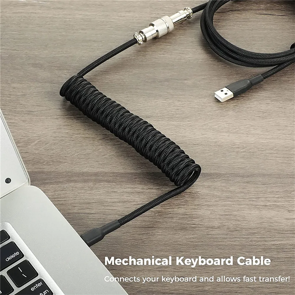 New Mechanical Keyboard Coiled - Gaming Keyboard Type C 评论和价格