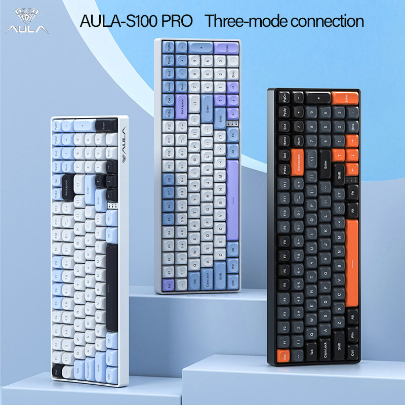 AULA S100Pro Wireless Mechanic - Gaming Keyboard Type C 评论和价格
