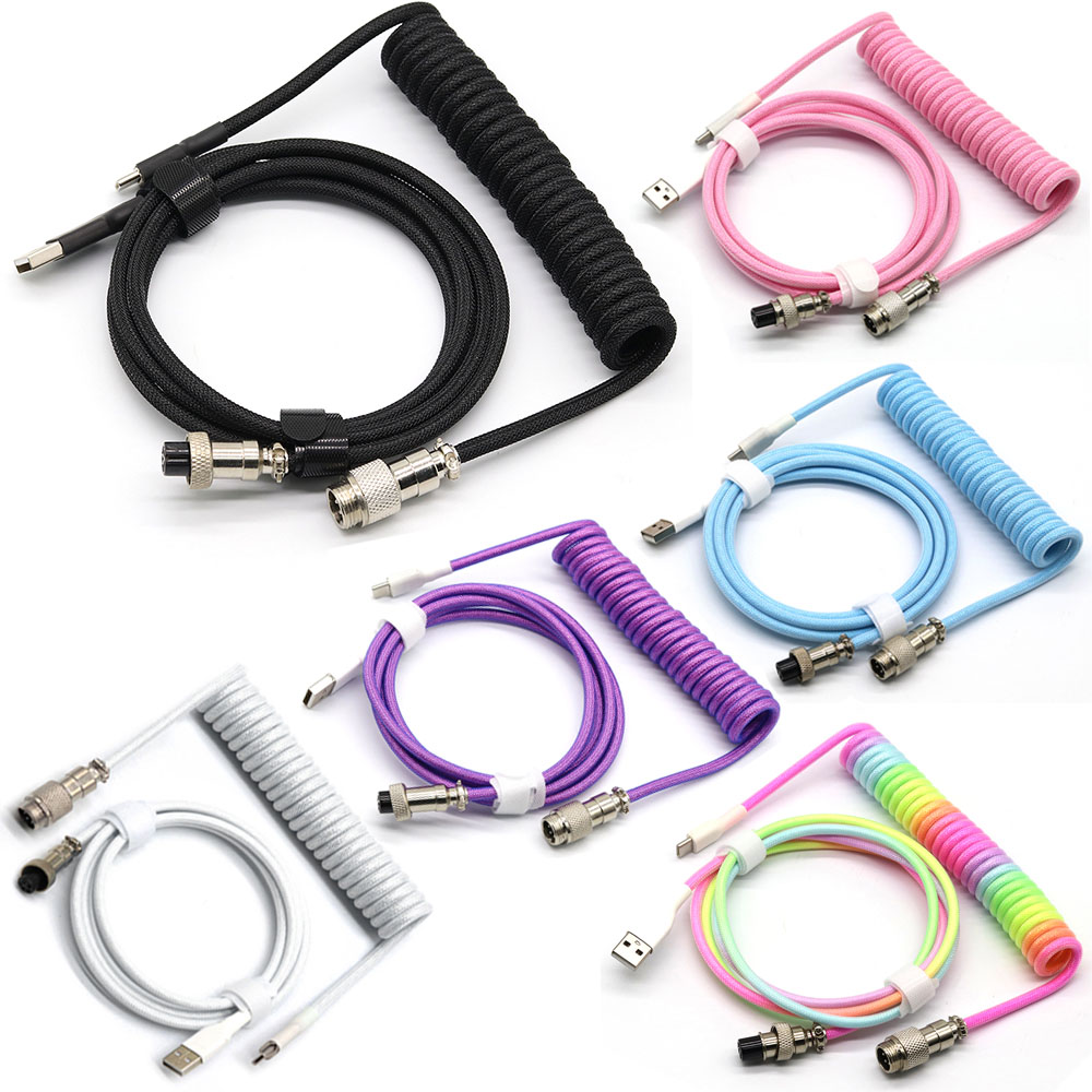 Mechanical Keyboard Coiled Cab - Gaming Keyboard Type C 评论和价格