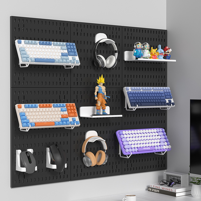 Adhesive Pegboard Shelf for Ga - Gaming Keyboard Mouse 评论和价格