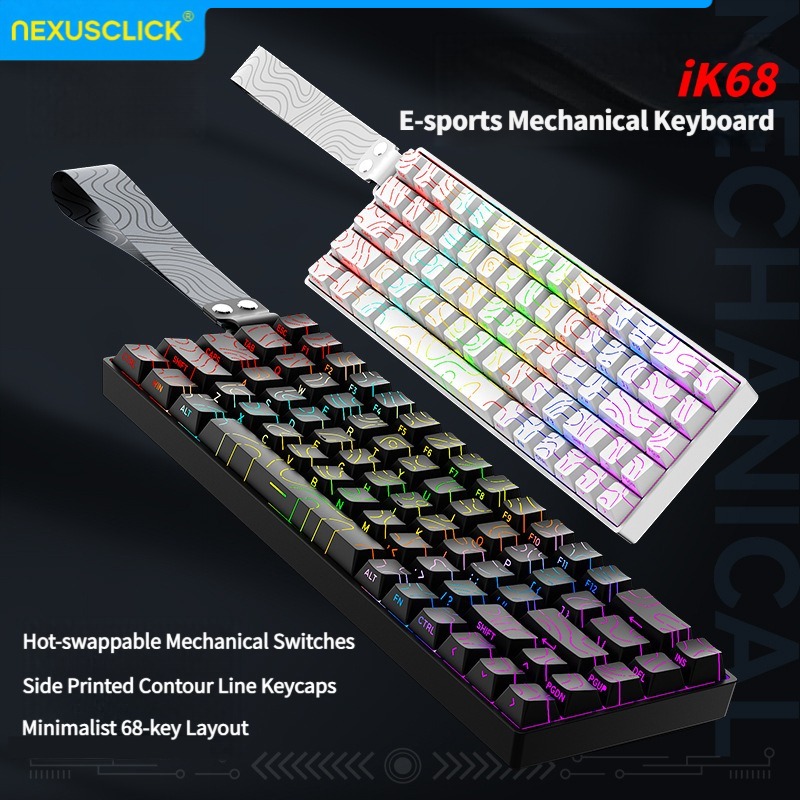 NexusClick iK68 E‑Sports Mecha - Gaming Keyboard Type C 评论和价格