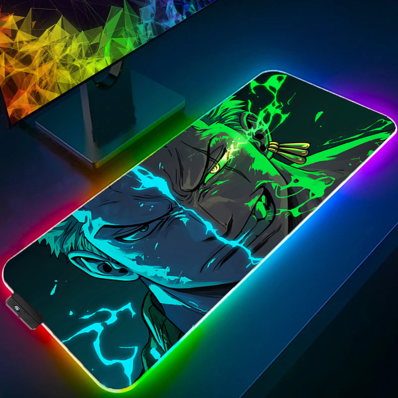 ONE PIECE Zoro Mouse Pad RGB G - Gaming Keyboard Best 评论和价格