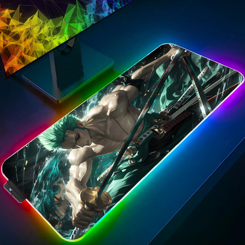 ONE PIECE Zoro Mouse Pad RGB G - Gaming Keyboard Best 评论和价格