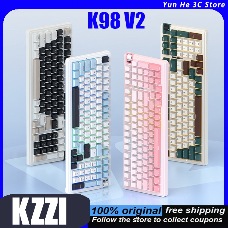 KZZI K98 V2 Mechanical Keyboar - Gaming Keyboard Type C 评论和价格