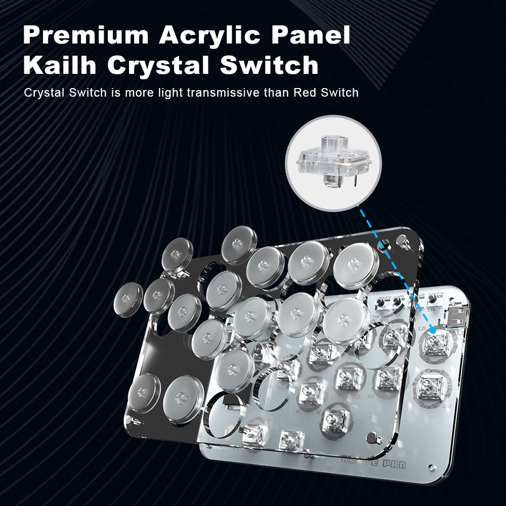 Haute42 Arcade Joystick Hitbox - Gaming Keyboard Mini 评论和价格