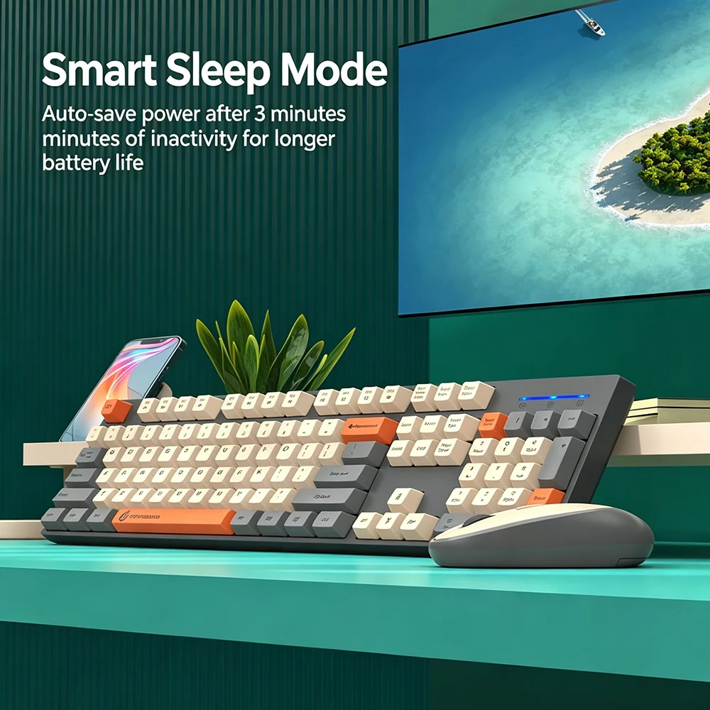 KEBIDUMEI 2.4G Wireless Keyboa - Gaming Keyboard And Mouse Combo Wireless 评论和价格