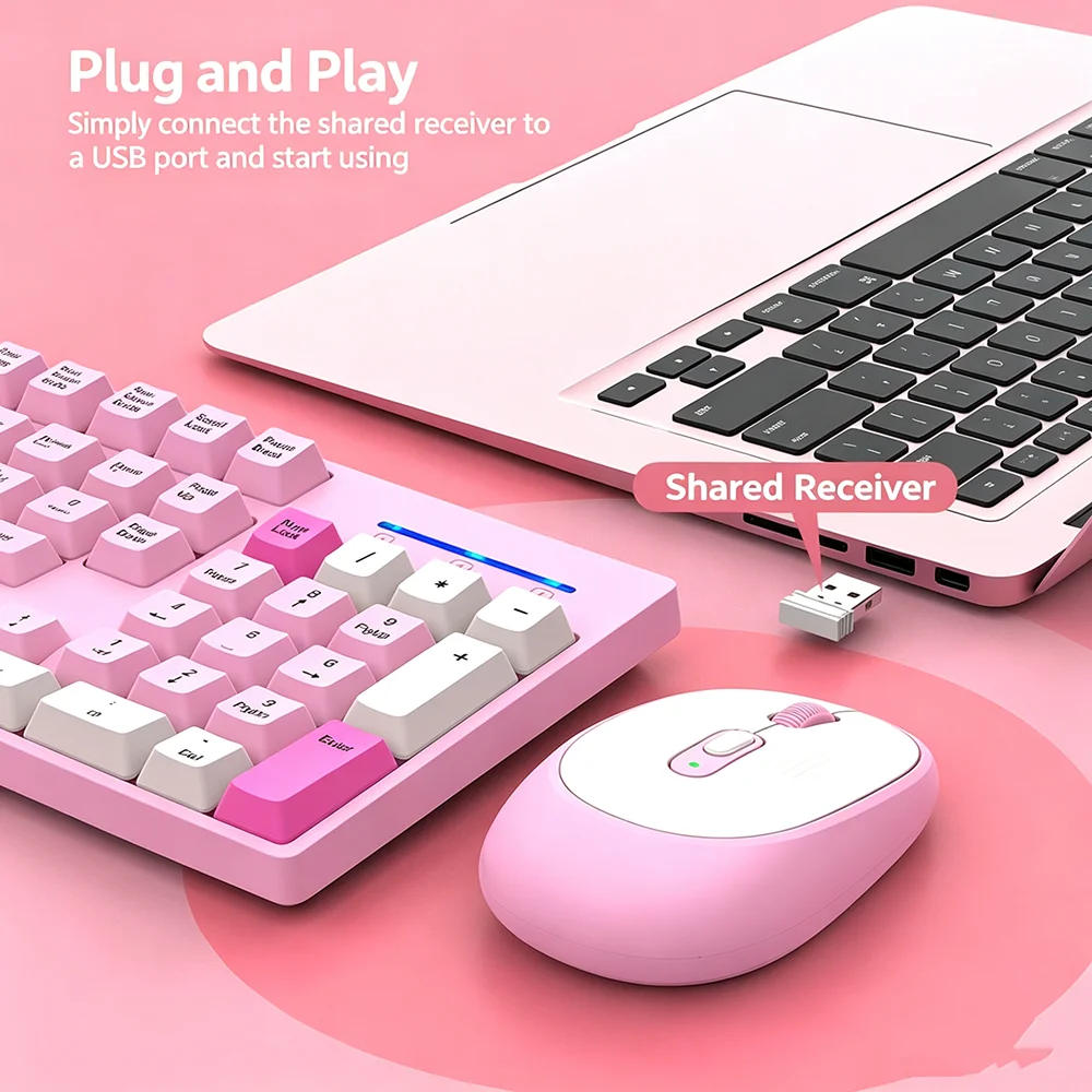 KEBIDUMEI 2.4G Wireless Keyboa - Gaming Keyboard And Mouse Combo Wireless 评论和价格