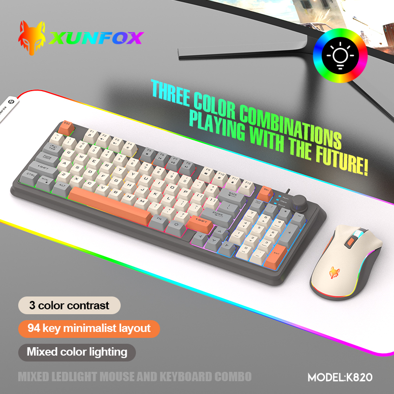 K820 USB Wired Game Keyboard M - Gaming Keyboard And Mouse Combo Wireless 评论和价格