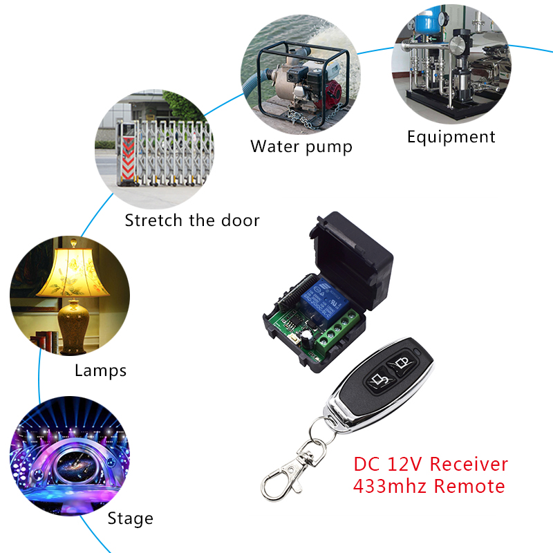 433 MHz DC 12V 24V 1 Channel W - Switch Opener Tool 评论和价格