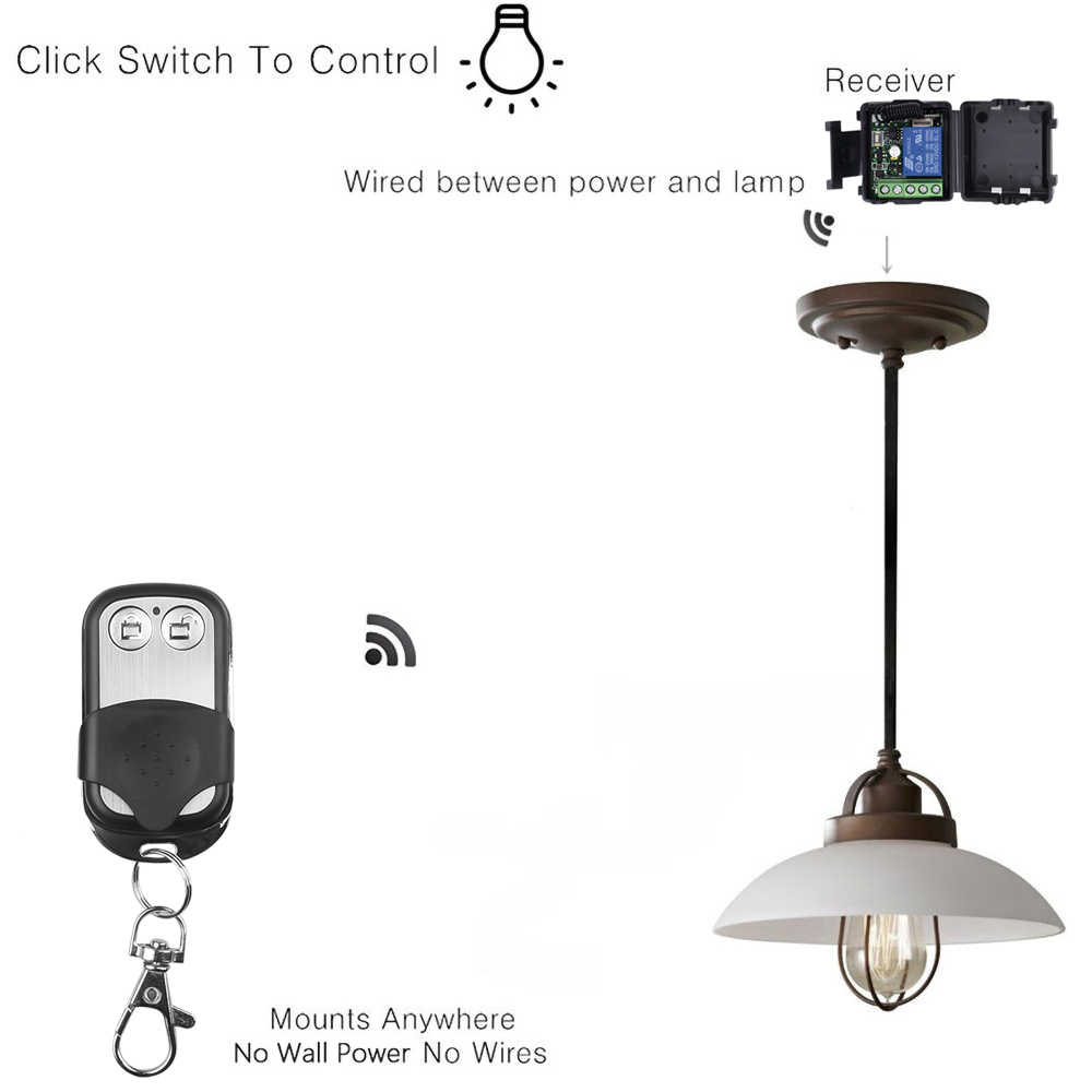 433 MHz DC 12V 24V 1 Channel W - Switch Opener Tool 评论和价格