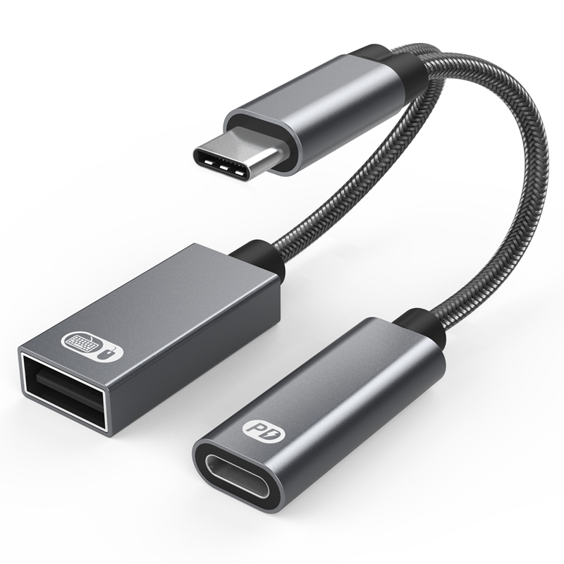 Audio 1 to 2  Type-C to USB OT - Gaming Keyboard Type C 评论和价格