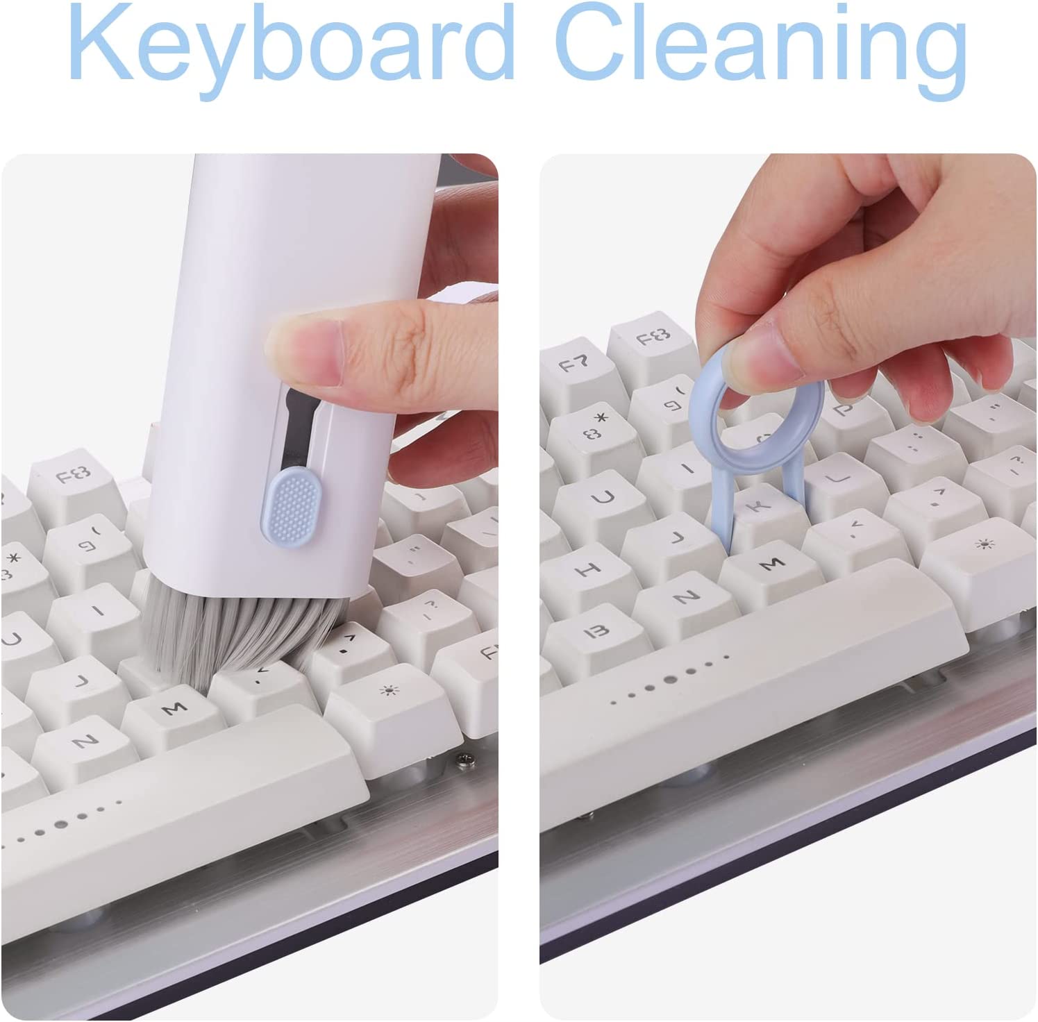 7 In 1 Keyboard Cleaner Brush  - Keycap Puller Ring 评论和价格
