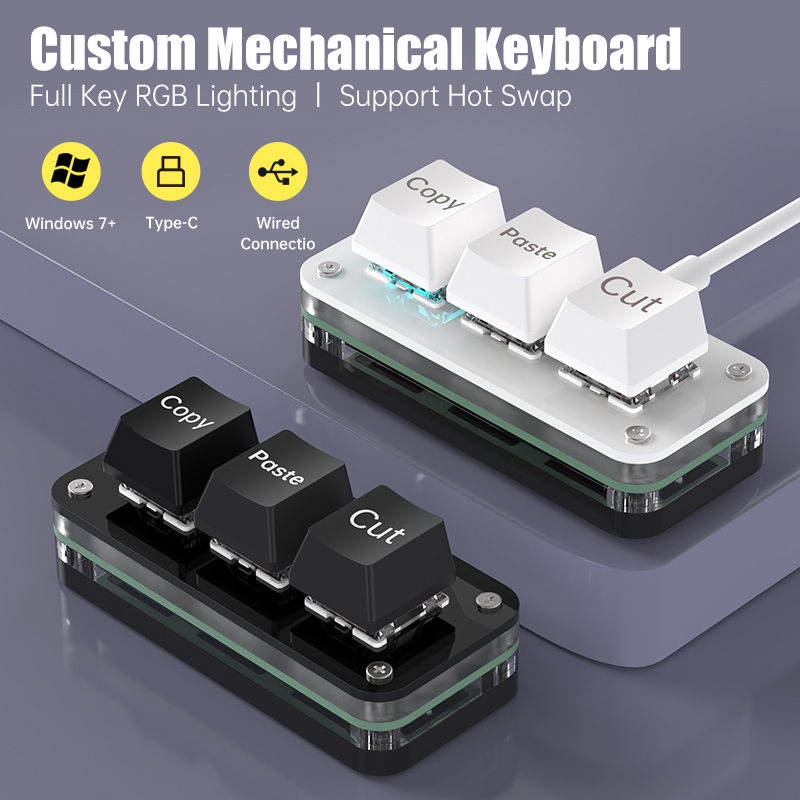 3 Keys Macro Programming Mini  - Gaming Keyboard Mini 评论和价格