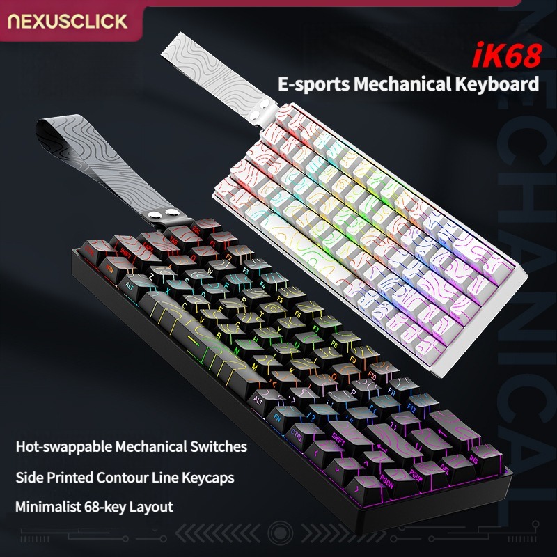 NexusClick iK68 E‑Sports Mecha - Gaming Keyboard Type C 评论和价格