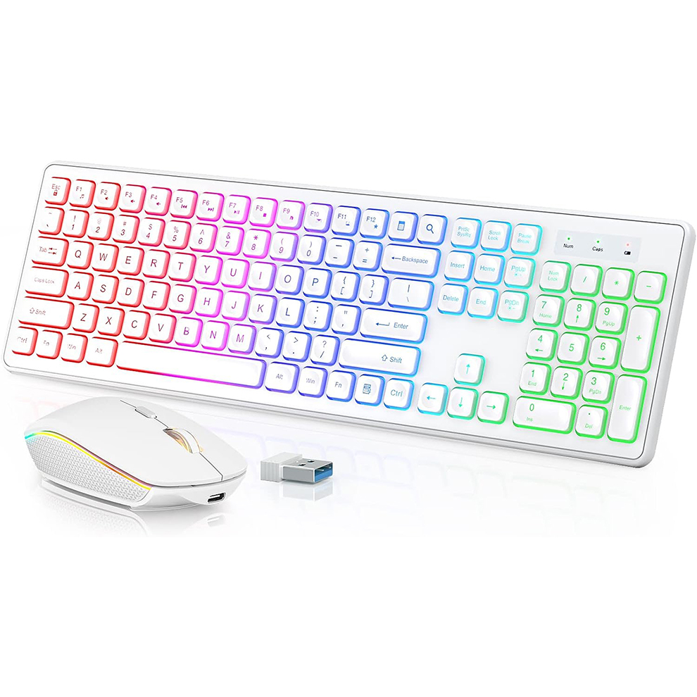 Backlit Wireless Keyboard and  - Gaming Keyboard And Mouse Combo Wireless 评论和价格